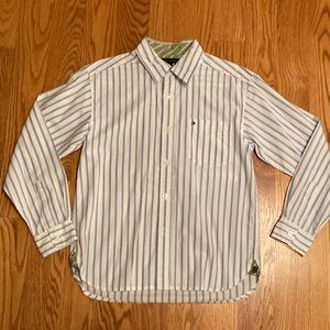 Tommy Hilfiger white with blue stripe dress shirt